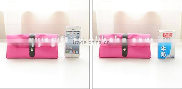 wholesale cool clear fashion stationary large makeup bag folding pencil case customizable for adults