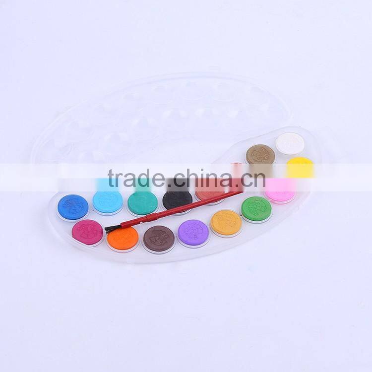 2016 new style 8/12/16 colors moonlike powder watercolor paint cakes set professional quality in plastic box