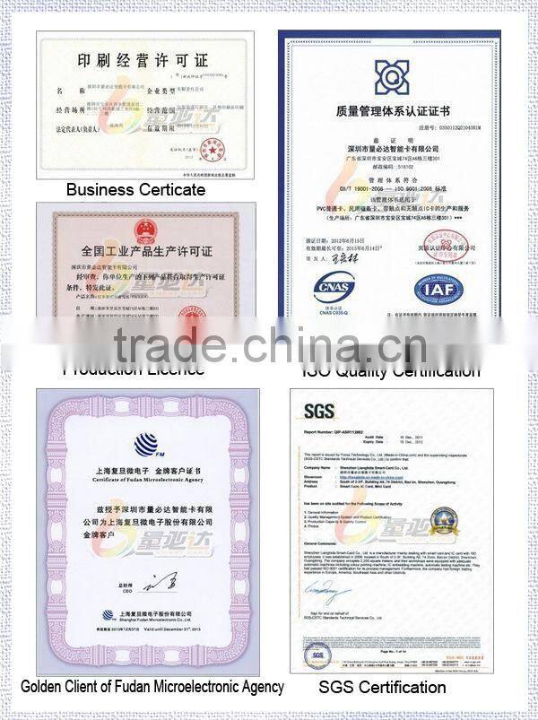 Ultrathin Membership Loyalty Cards/0.5mm Plastic Card