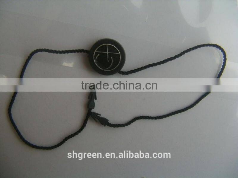 Plastic seal tag in apparel for laundry