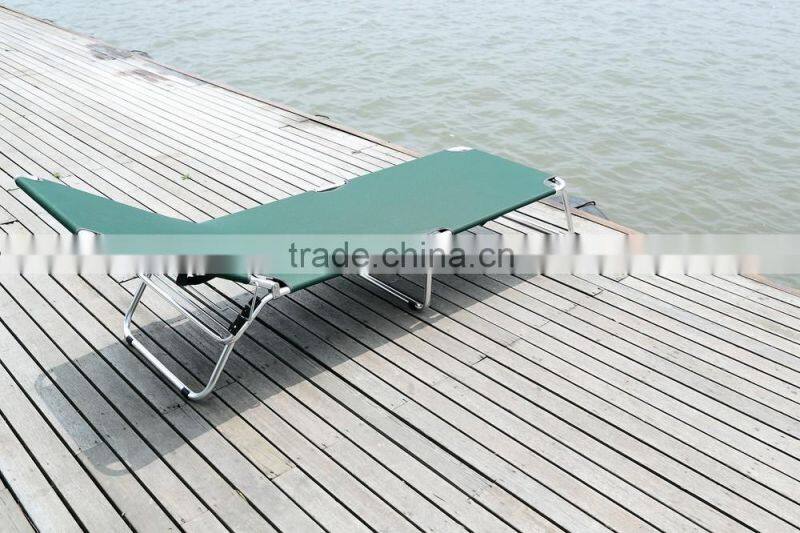 Aluminum folding ajustable back folding bed
