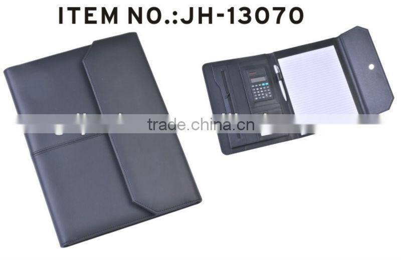 2016 A4 leather envelope portfolio with calculator