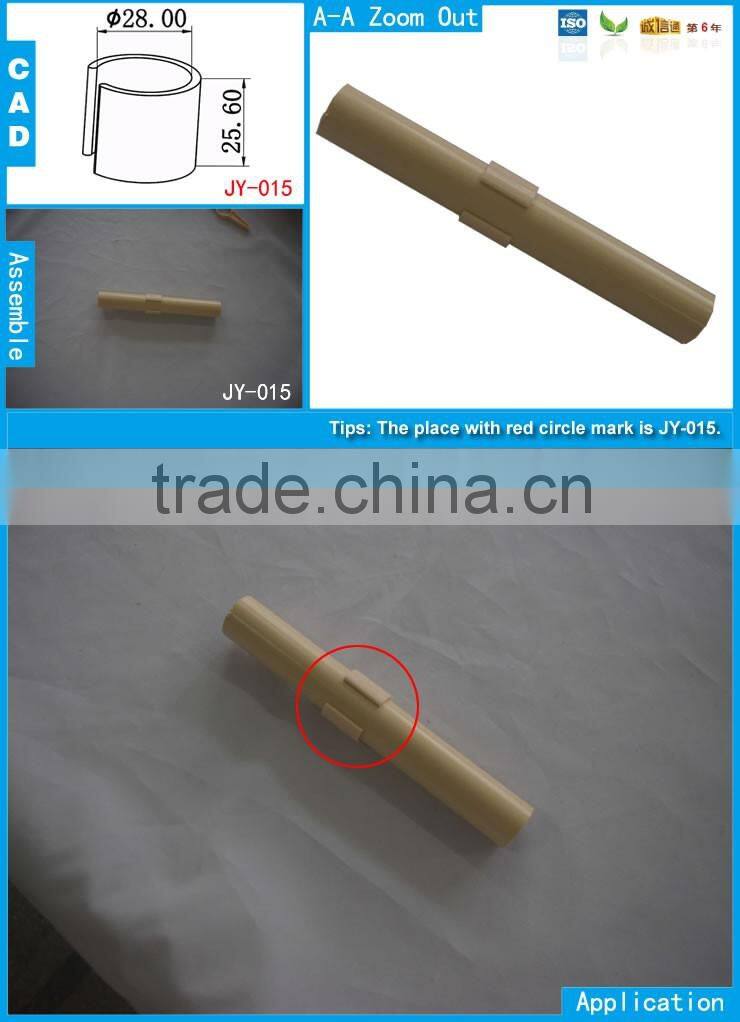 JY-A015|Durable pipe fasten for pipe rack|Light plastic pipe fittings|Plastic composite pipe fittings