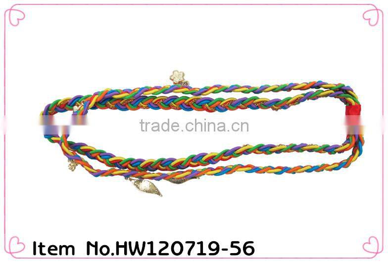 2014 new design braided stretch headband for women