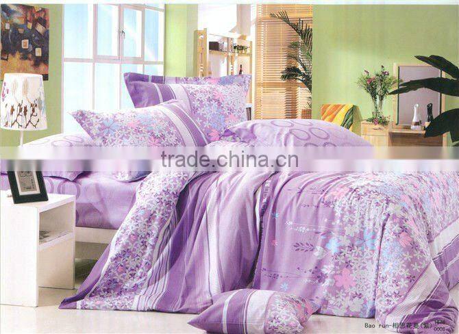 100% chinese suppliers polyester soft and fine woven bedsheet fabric