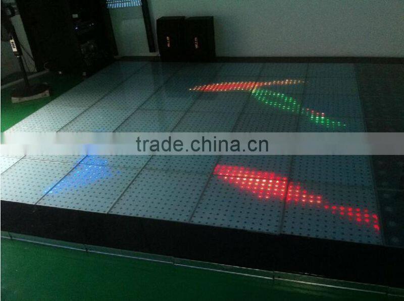 Colorful changing square led floor light floor lamp modern with fiber optic flloor lights can be design by customers