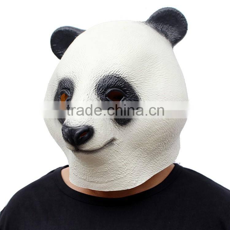 party Cosplay Eco-Friendly Natural Latex Animal Panda head Mask