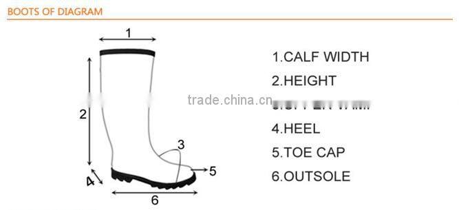 Muscle men neoprene lining ankle rubber boots