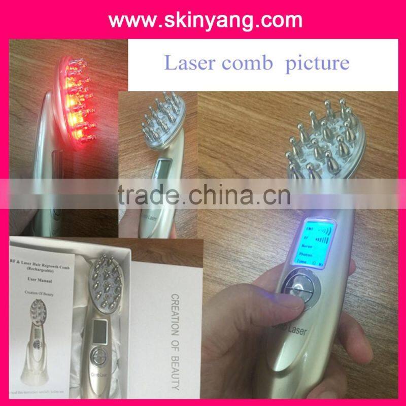 China new Fashion haircare hair regrowth laser hairloss treatment comb with CE and ROSH