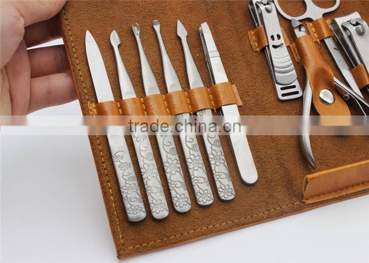 Bonvatt Wholesale portable nail clipper gift set & manicure set for sale nail care set