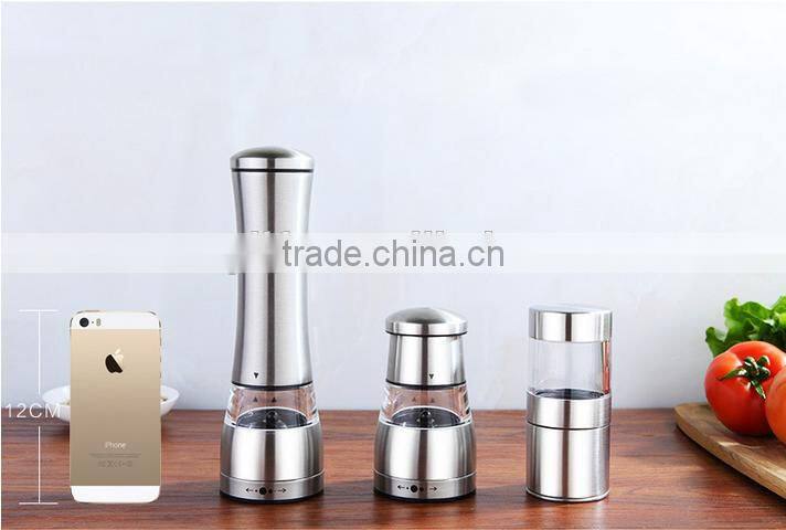 Household Manual Adjustable Salt And Pepper Grinder Mill stainless steel Spice Grinder shaker
