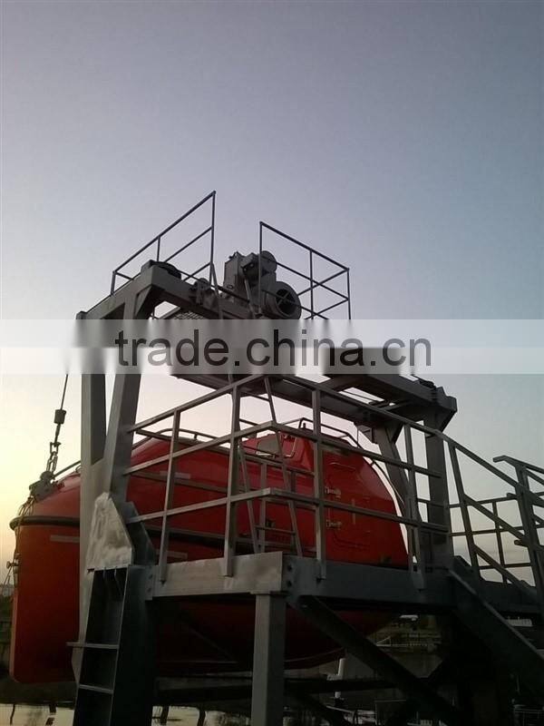 rescue boat davit, lifeboat davit, single arm davit, luffing arm davit, gravity davit, twinfall davit, boat launching appliance