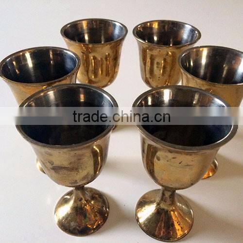 BPA FREE 100% PURE COPPER WINE GOBLET GLASSES, EMBOSSED DESIGN SOLID COPPER MARTINI