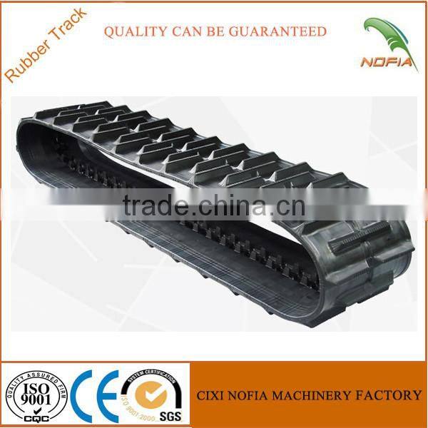 Harvester rubber running track 400*90*51 rubber track undercarriage