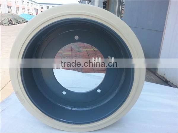 small solid rubber wheels 3.20-8 3.60-8 4.00-8 16x5-9 used for industry trailer machine