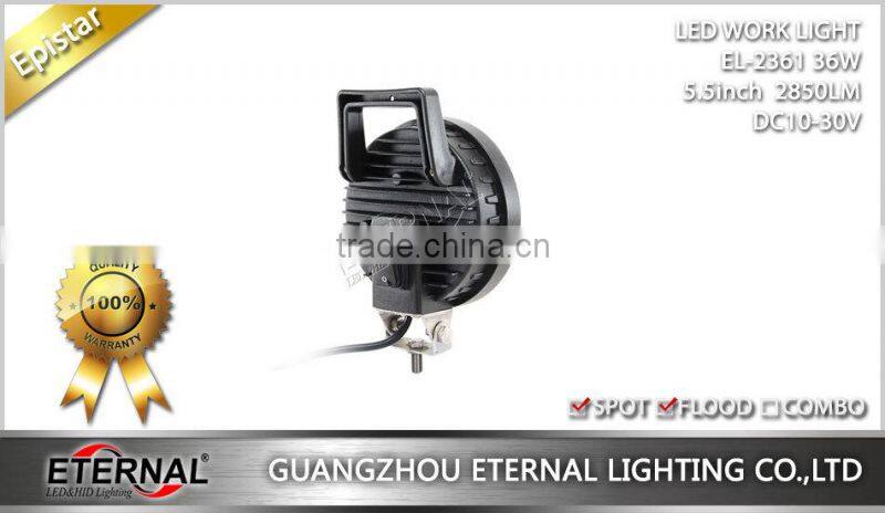 36W 5.5" car led work light super bright automotive vehicles off road equipment portable led lamp