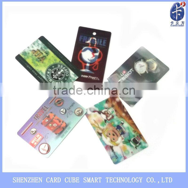 3D pvc Santa Claus picture card