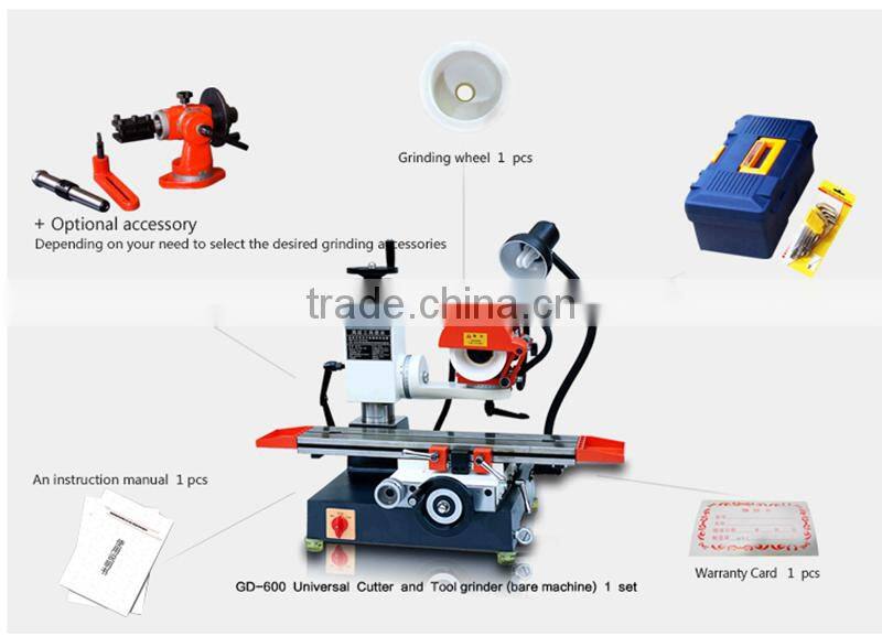GD-600 universal tool cutter grinder / CE approved Multifunctional hss knife with factory price