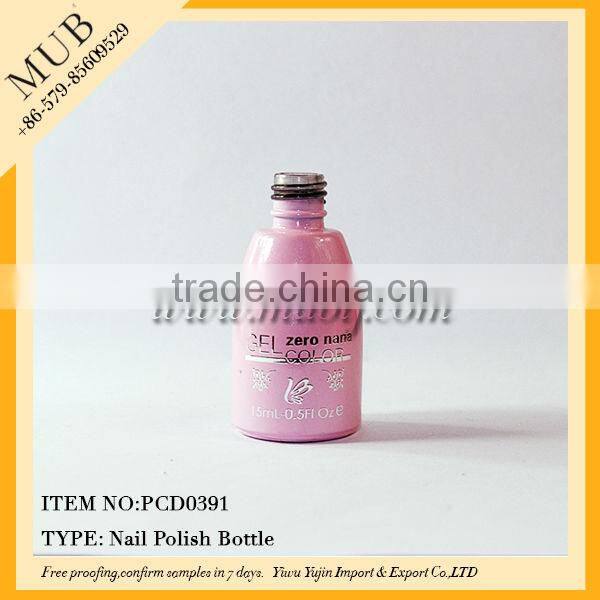 5/10/15/20ml UV "nail enamel" bottle with flower