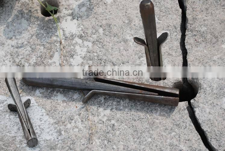 Wedge and Feather, for split stone in mining