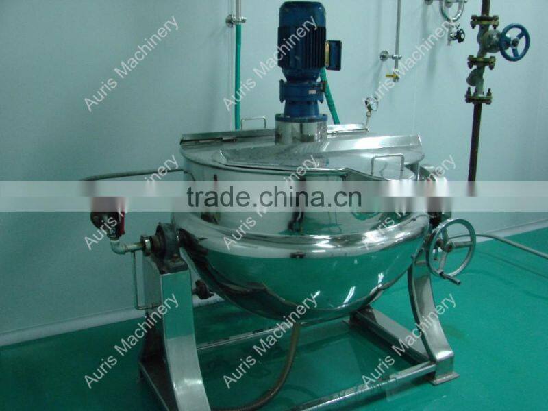 industrial automatic cooking jam pots double cooking jacket mixer