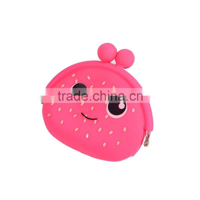 New arrival!!! Portable convenient durable silicone key purse with zipper