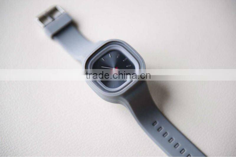 fashion silicone watch with custom logo for promotion