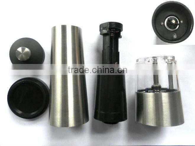 Electric Stainless Steel Salt And Pepper Mill
