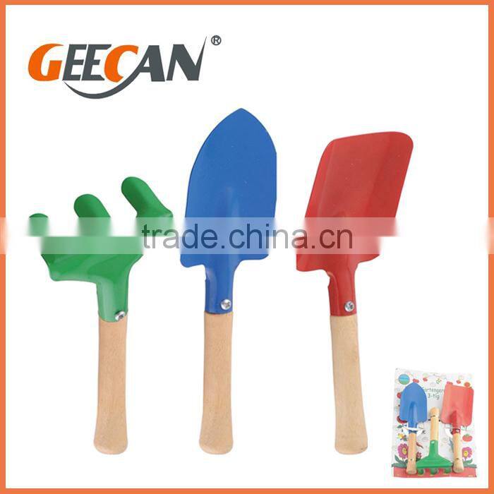 Different Color Children Garden Tools With Color Card