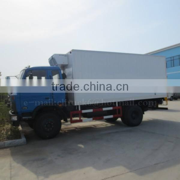 170 hp 4*2 DONGFENG Refrigerated Truck 10 ton