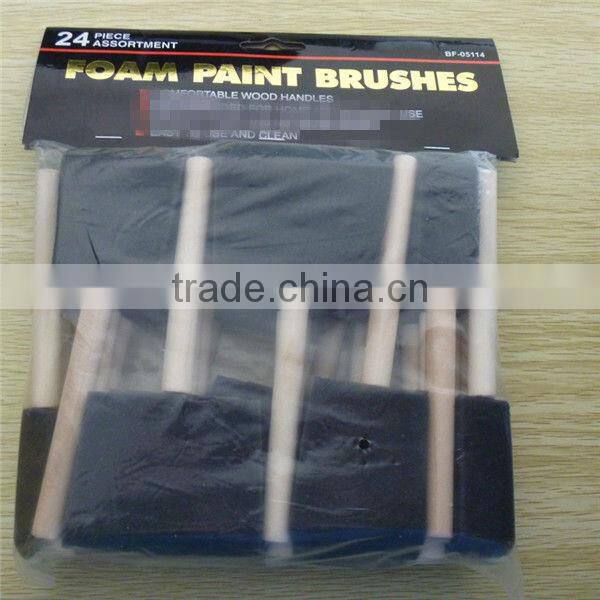 Low-density Flexible Durable Oil Painting Yellow Color Paint Foam Roller Brush