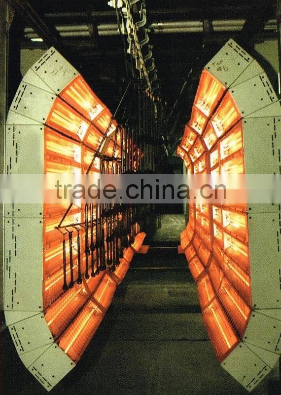 Infrared heater element lamp 500W for glass bending