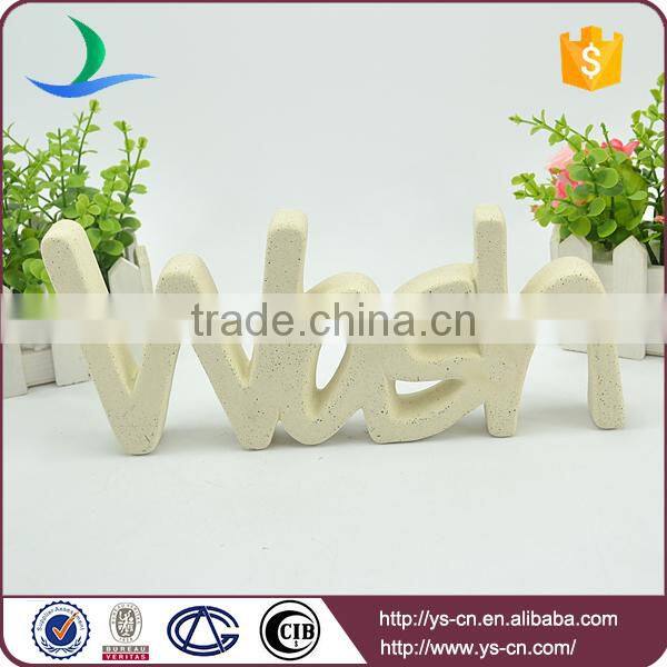 "WOSH"shape sign board design with distressing methods