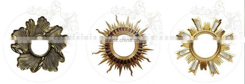 Luxury Fairy-Tale Sun Shaped Wall Mirror, Home Decorative Sun-God Wall Hanging Mirror/Bathroom Mirror