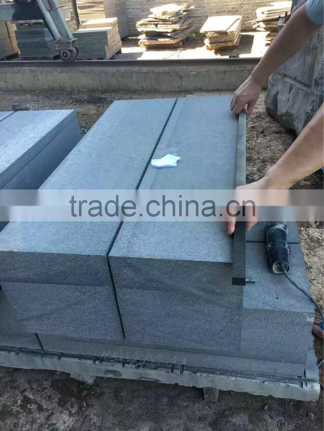Chinese black basalt paving stone;black basalt kerbstone;Black basalt stone
