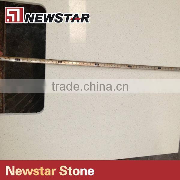 cheap kitchen and bathroom white quartz countertop