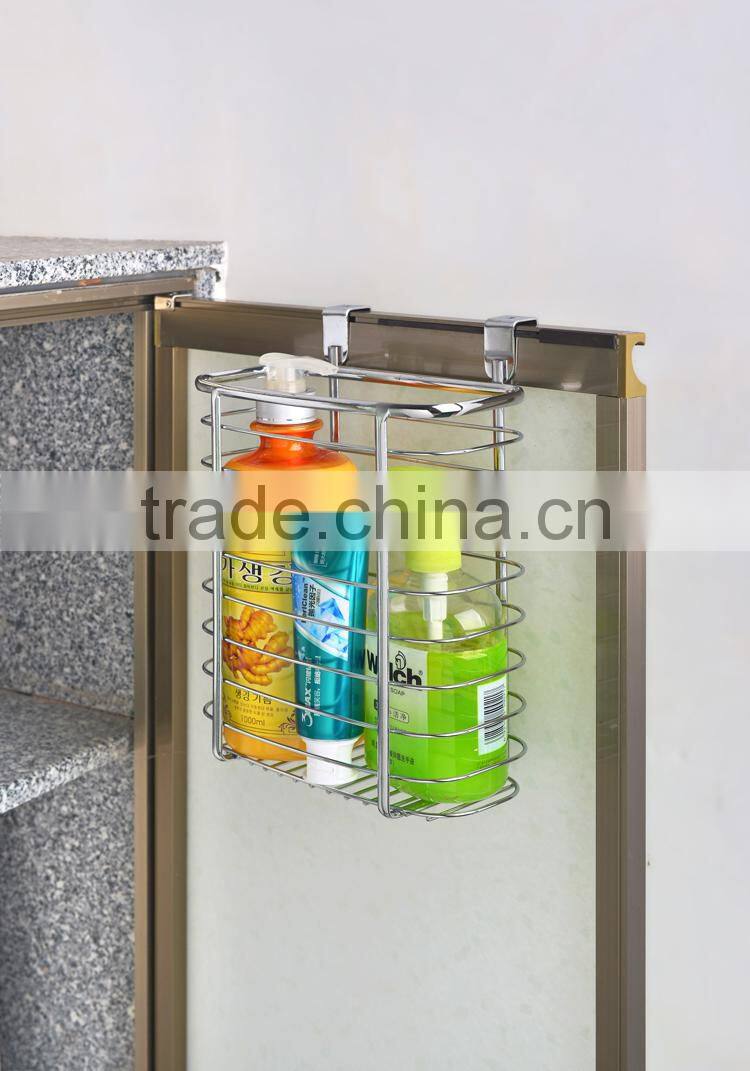 2016 Iron Wire Over Cabinet Door Hanging Kitchen Storage Basket
