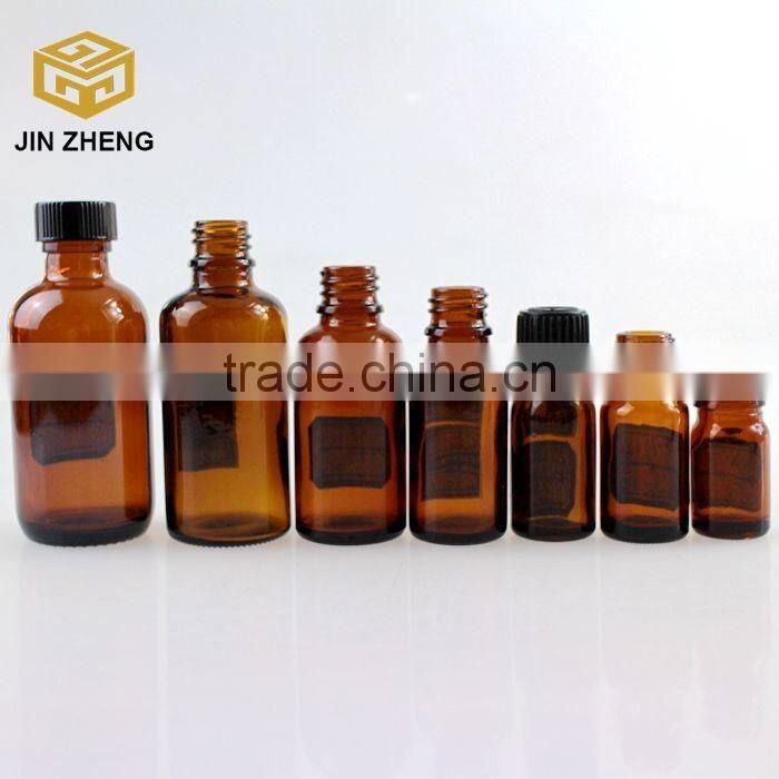 5ml 10ml 20ml 30ml 50ml 60ml Amber Round Glass Essential Oil Bottles