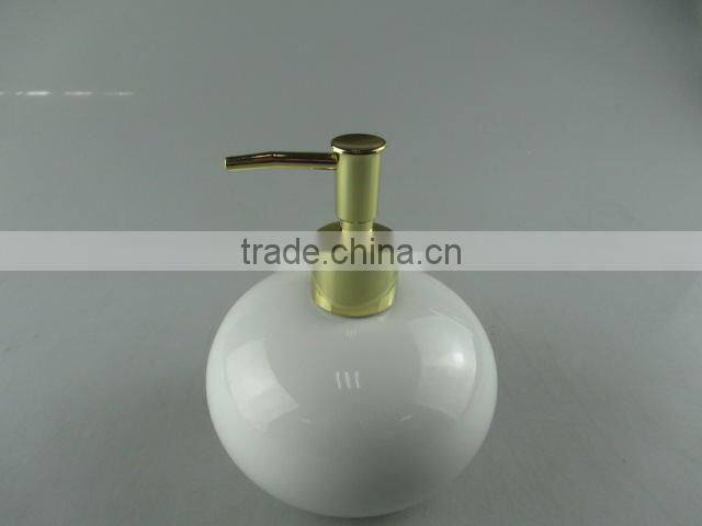 Round shape ceramic shower cream bottle, hand wsah bottle