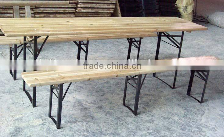 beer folded table beer long bench