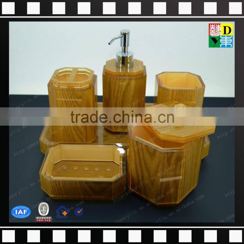 Factory wholesale acrylic bathroom accessories high quality PMMA bath set from china manufacturer