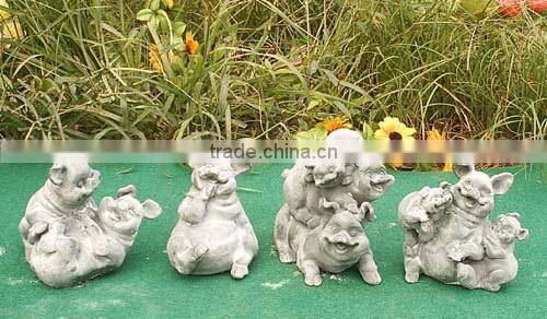 Cast iron elephant statue