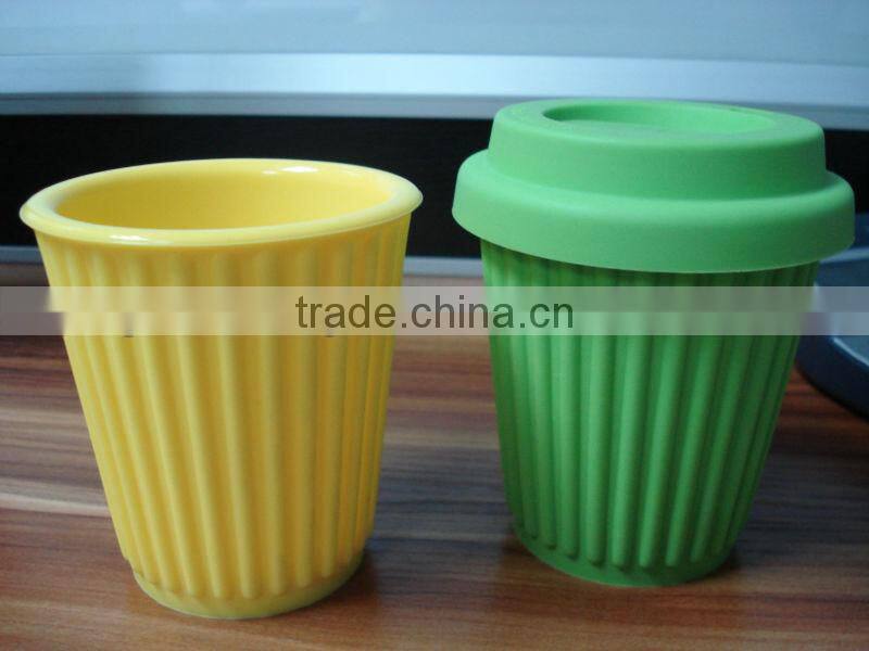 2014 hot sale candy color silicone mug/silicone cup