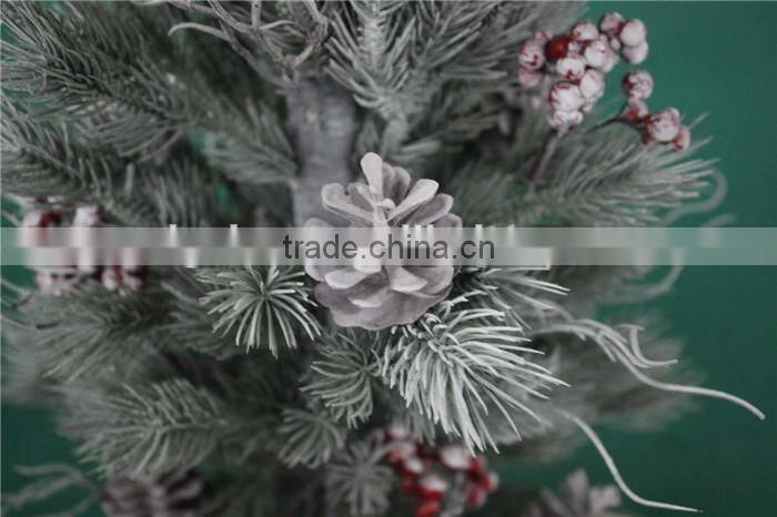 White snow fake christmas tree artificial Christmas tree in pot