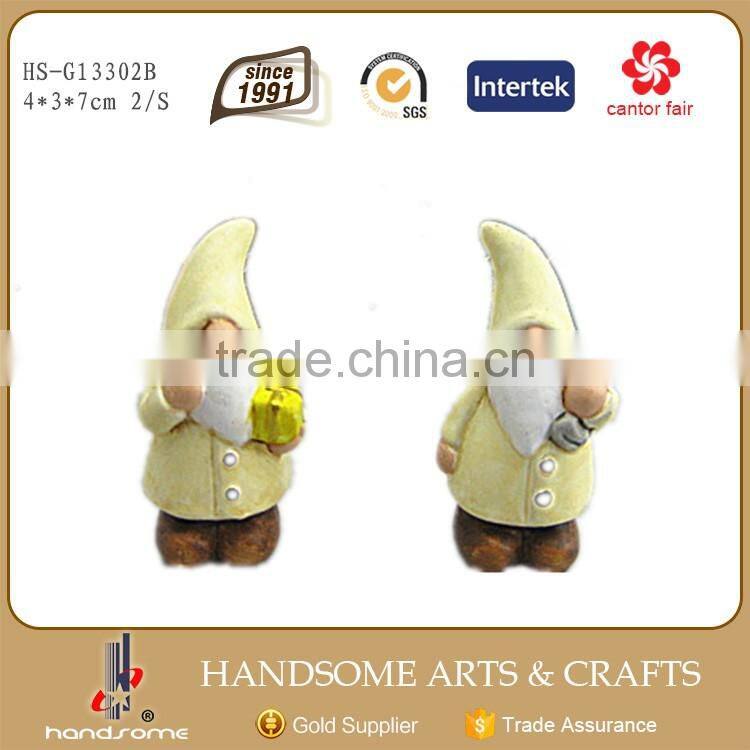 7cm Resin Handmade Christmas Decoration Small Souvenir Holiday Gift Dwarf Ornaments