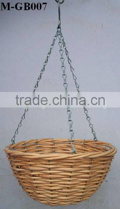 two pieces willow heart with riband for home&garden decoration