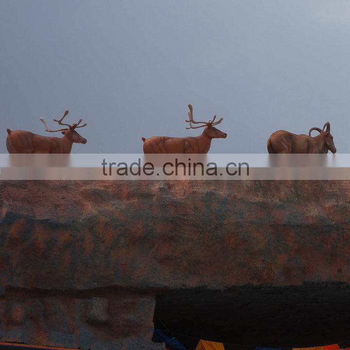 Life size animal figure statue decoration for zoo or theme park