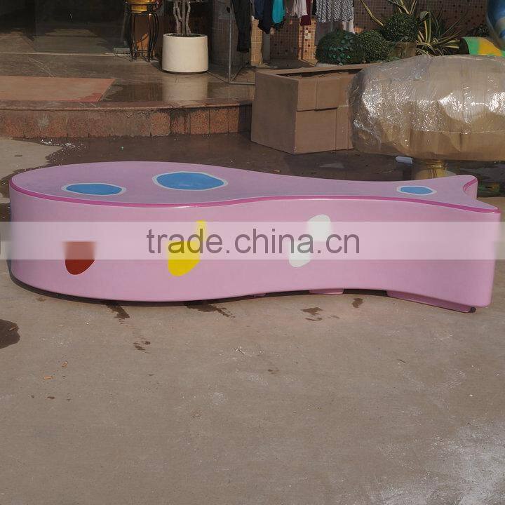 Modern fiberglass fish chair