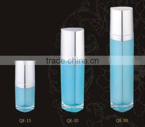 round empty cosmetic plastic jar