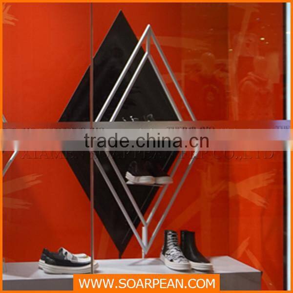 LED shoes store display rack metal window display props